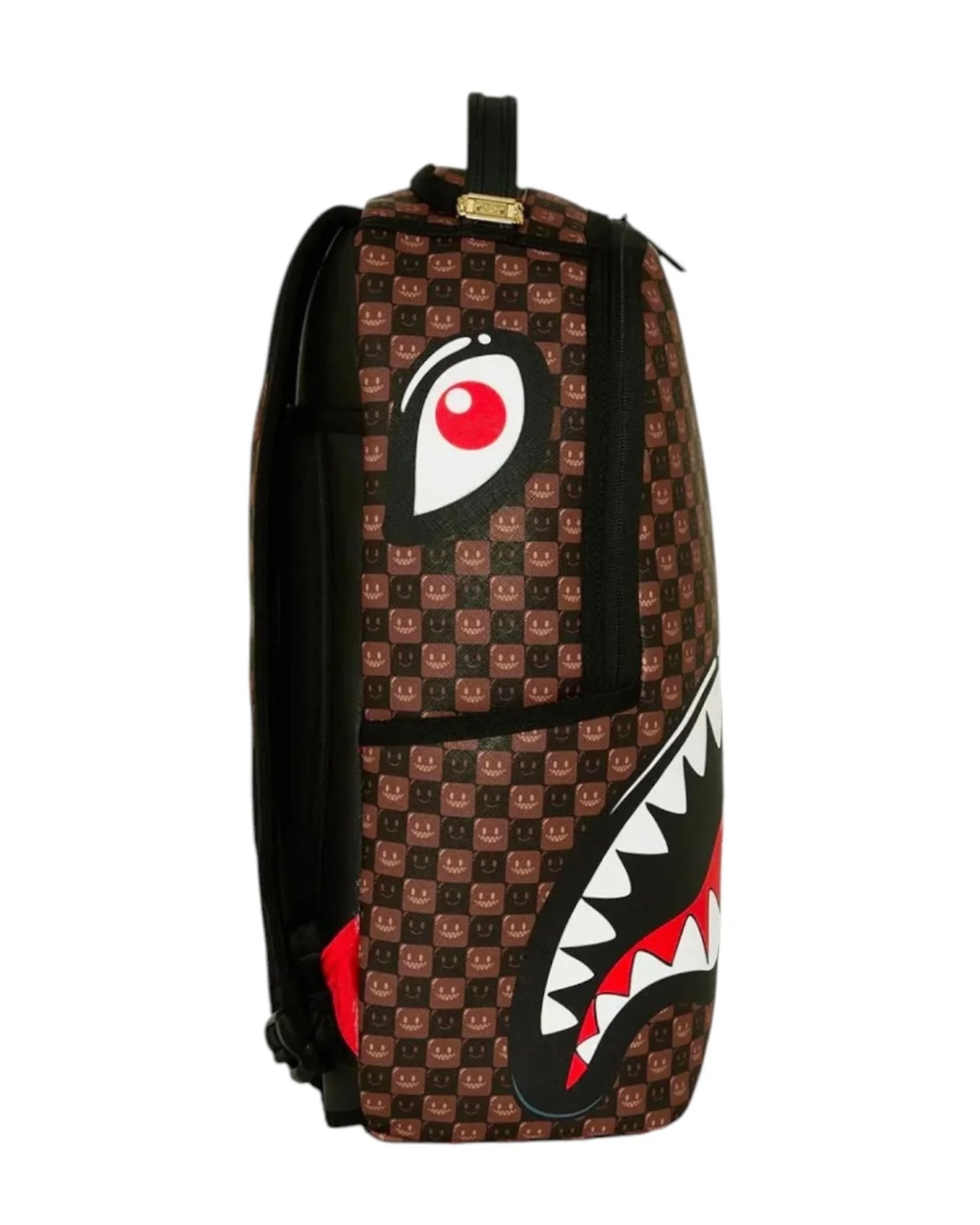 SPRAYGROUND SHARKS IN PARIS WTF BUBBLE BROWN CHECK