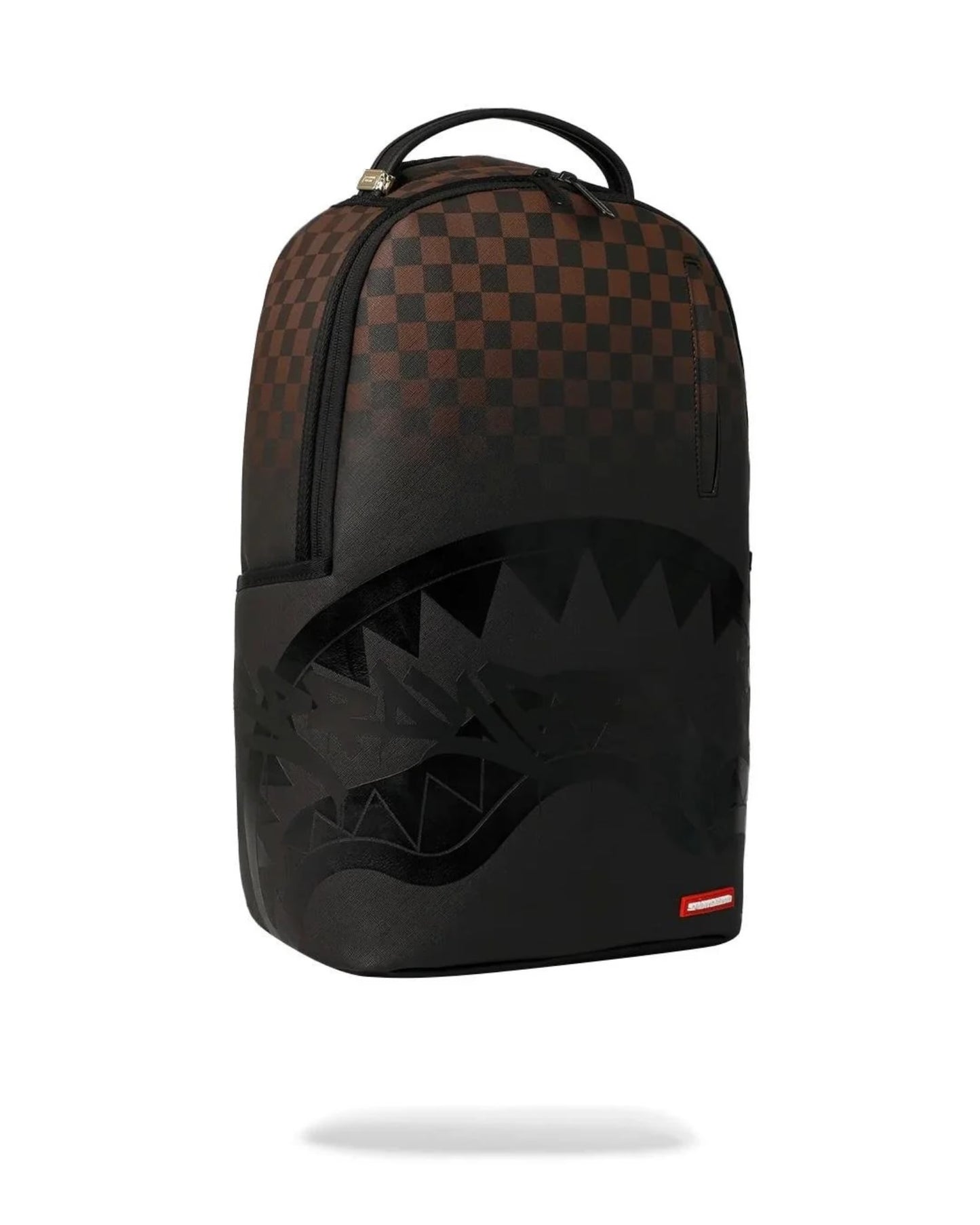 SPRAYGROUND BROWN CHECK GHOST DRIP BACKPACK