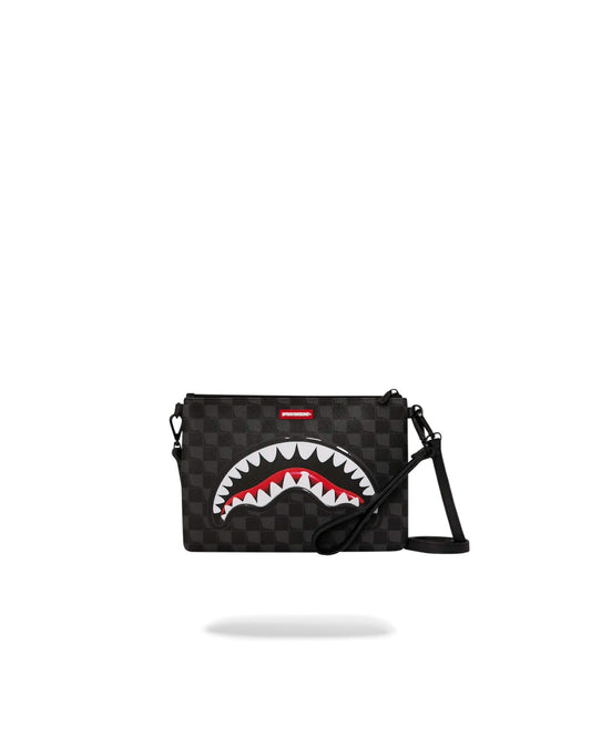 SPRAYGROUND SHARKS IN PARIS BALLOON BLACK CROSSOVER CLUTCH