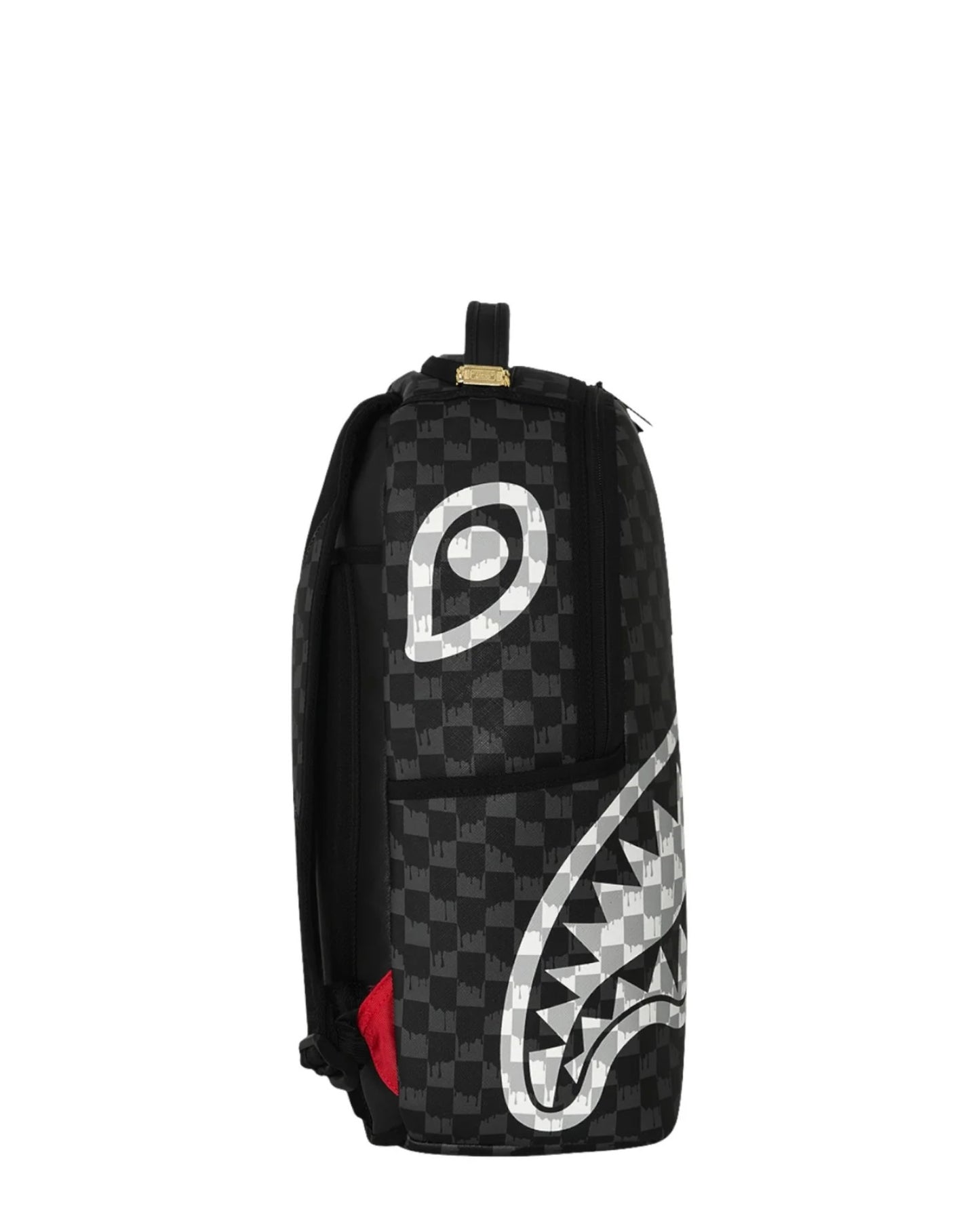 SPRAYGROUND BLACK AND WHITE DRIP CHECK BACKPACK