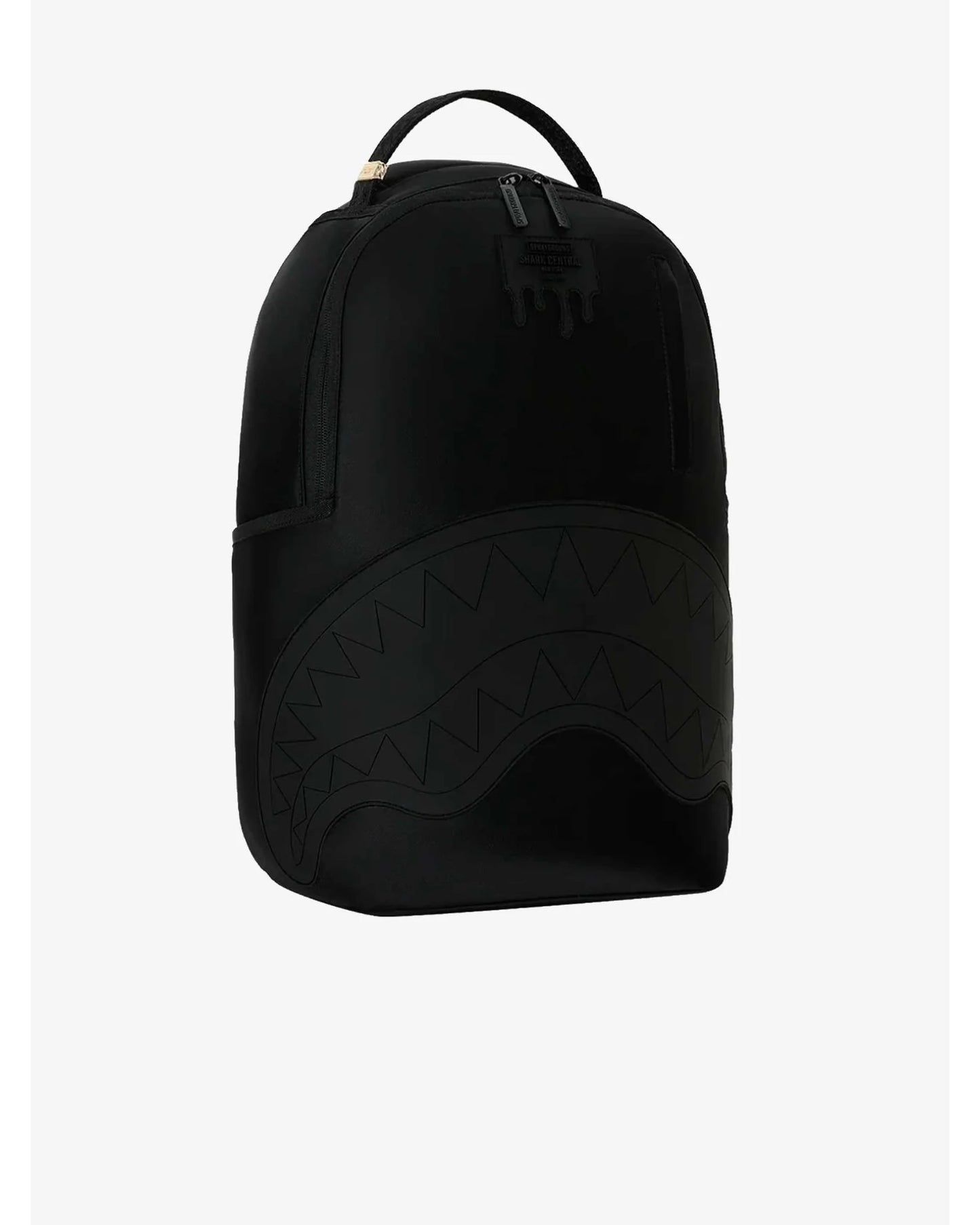 SPRAYGROUND SHARK CENTRAL BLACKED OUT EMBOSSED NYLON BACKPACK