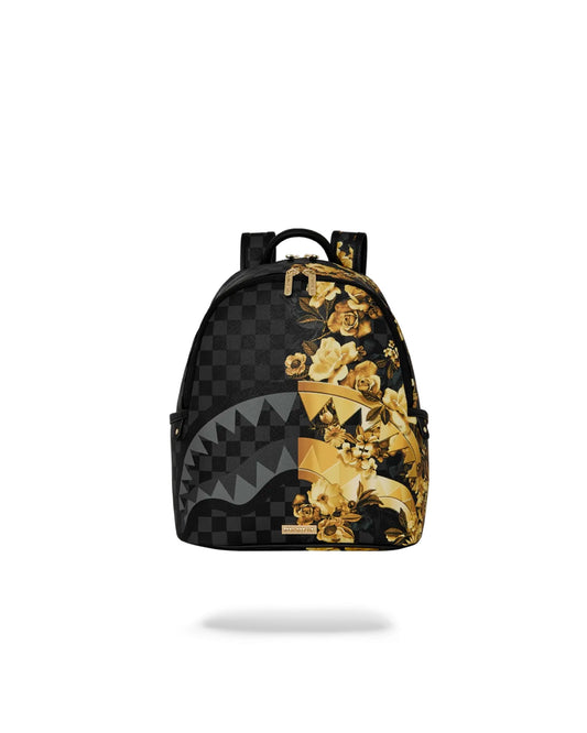 SPRAYGROUND GOLD FLORAL REMIX SAVAGE BACKPACK