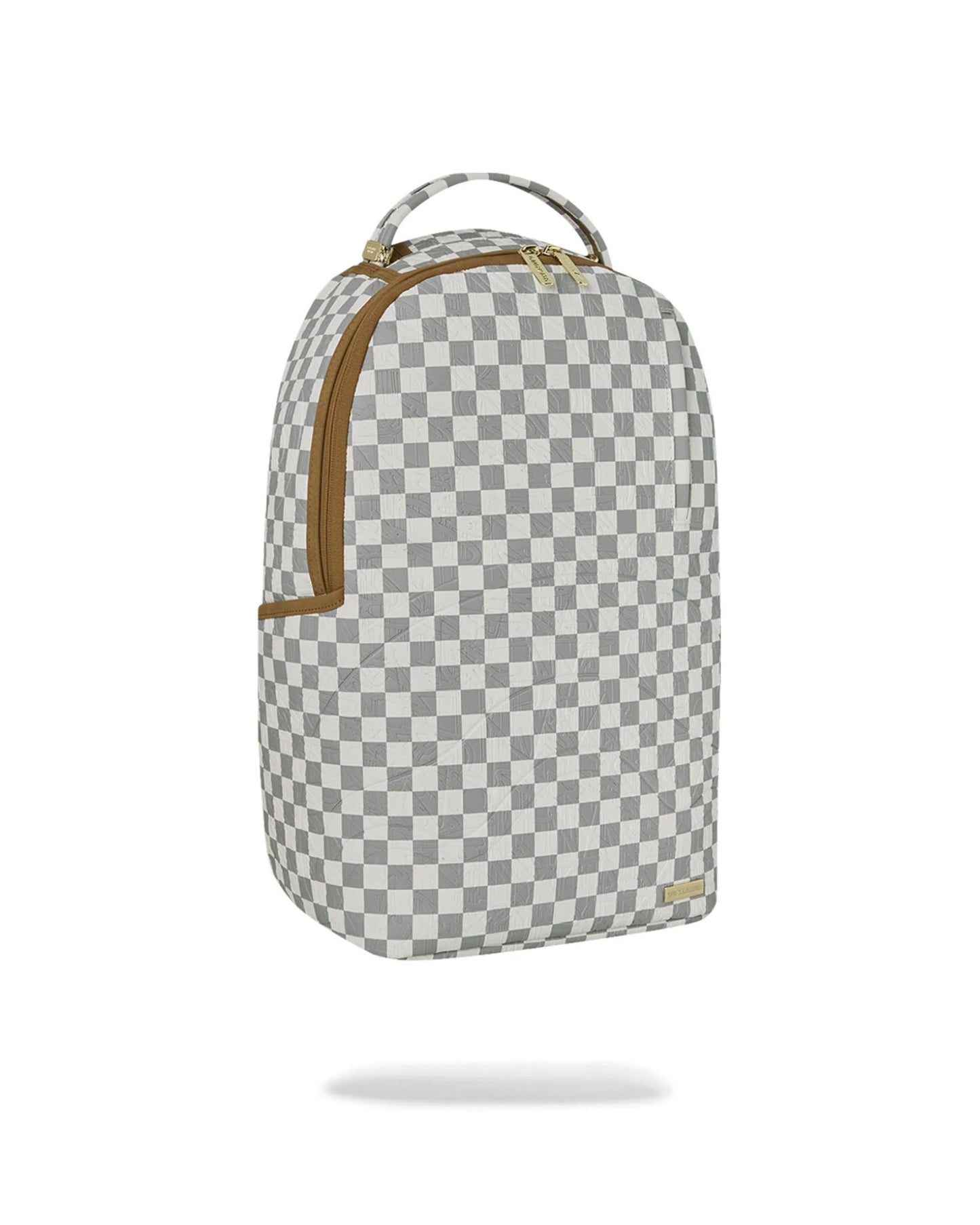 SPRAYGROUND GRAFF EMBOSSED CREAM CHECK DLXSV BACKPACK
