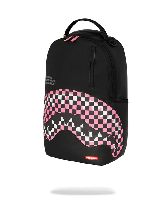 SHARK CENTRAL CHECK SORBET GREY BACKPACK