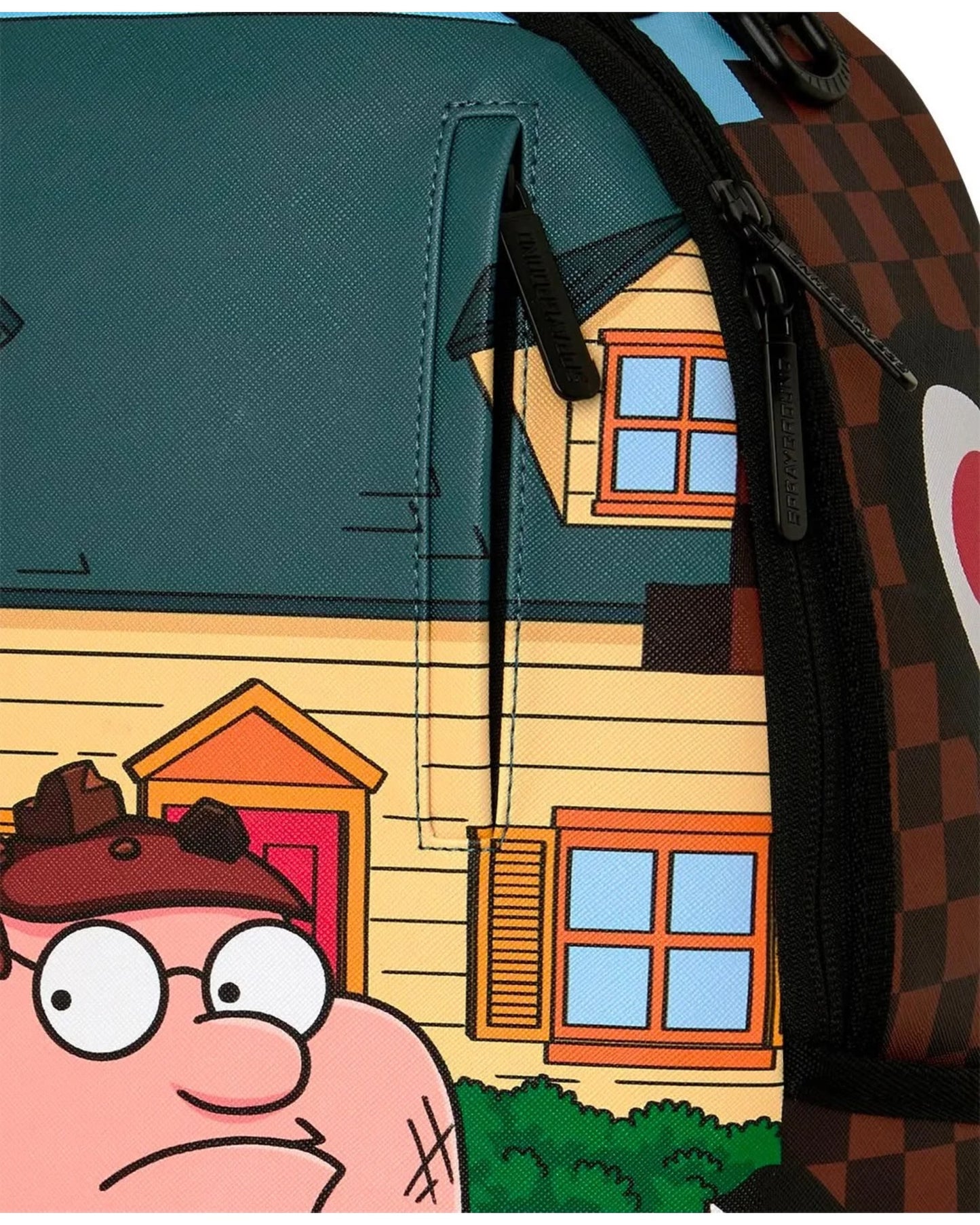 SPRAYGROUND FAMILY GUY PETER FALLING THROUGH WALL BACKPACK