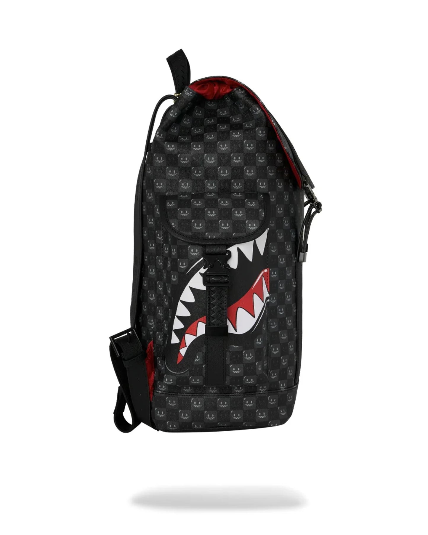SPRAYGROUND SHARKS IN PARIS WTF BUBBLY BLACK CHECK MONTE CARLO
