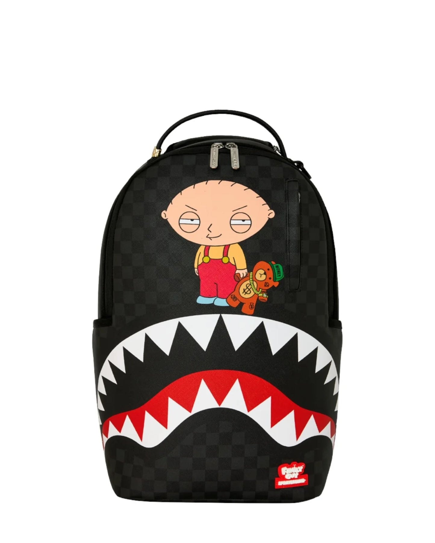 SPRAYGROUND FAMILY GUY STEWIE HOLDING BEAR KEYCHAIN BACKPACK