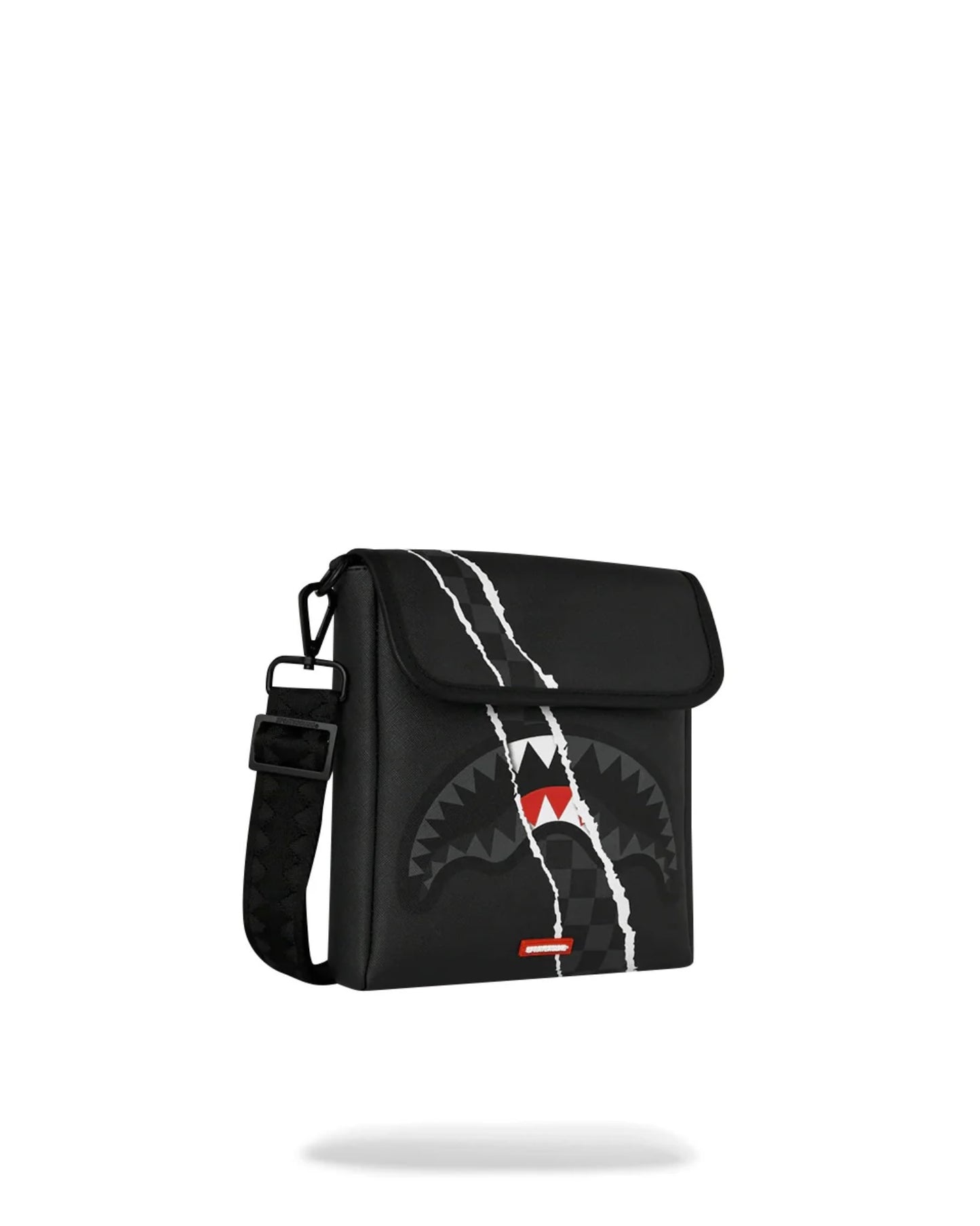 SPRAYGROUND CENTER RIP REVEALING GRAY CHECK MESSENGER SLING