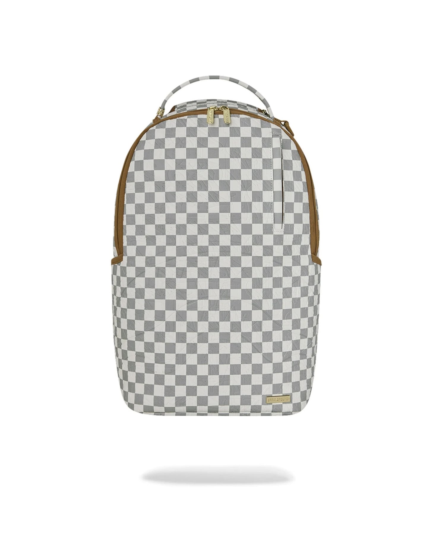 SPRAYGROUND GRAFF EMBOSSED CREAM CHECK DLXSV BACKPACK