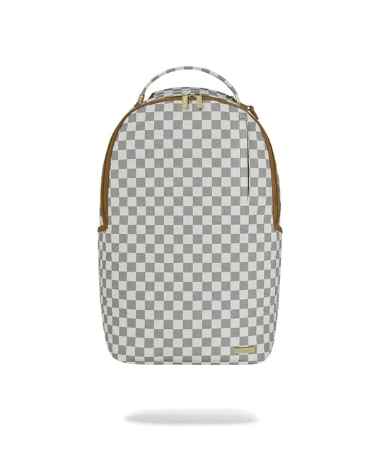 SPRAYGROUND GRAFF EMBOSSED CREAM CHECK DLXSV BACKPACK