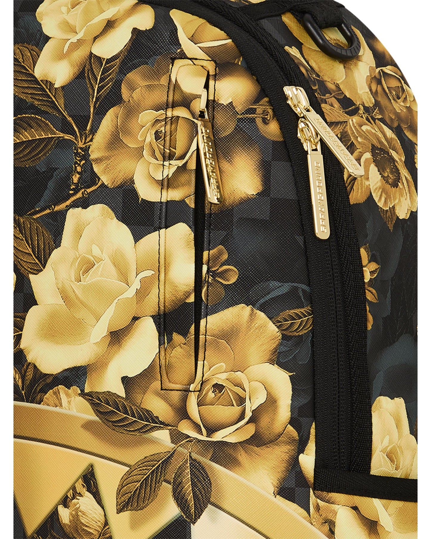 SPRAYGROUND GOLD FLORAL REMIX DLXSV BACKPACK