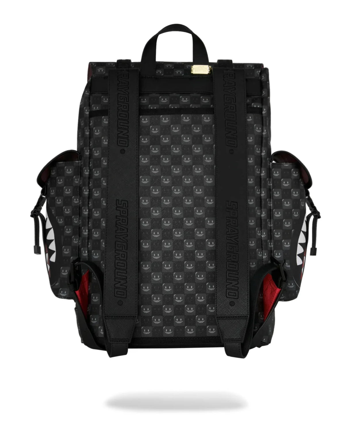 SPRAYGROUND SHARKS IN PARIS WTF BUBBLY BLACK CHECK MONTE CARLO