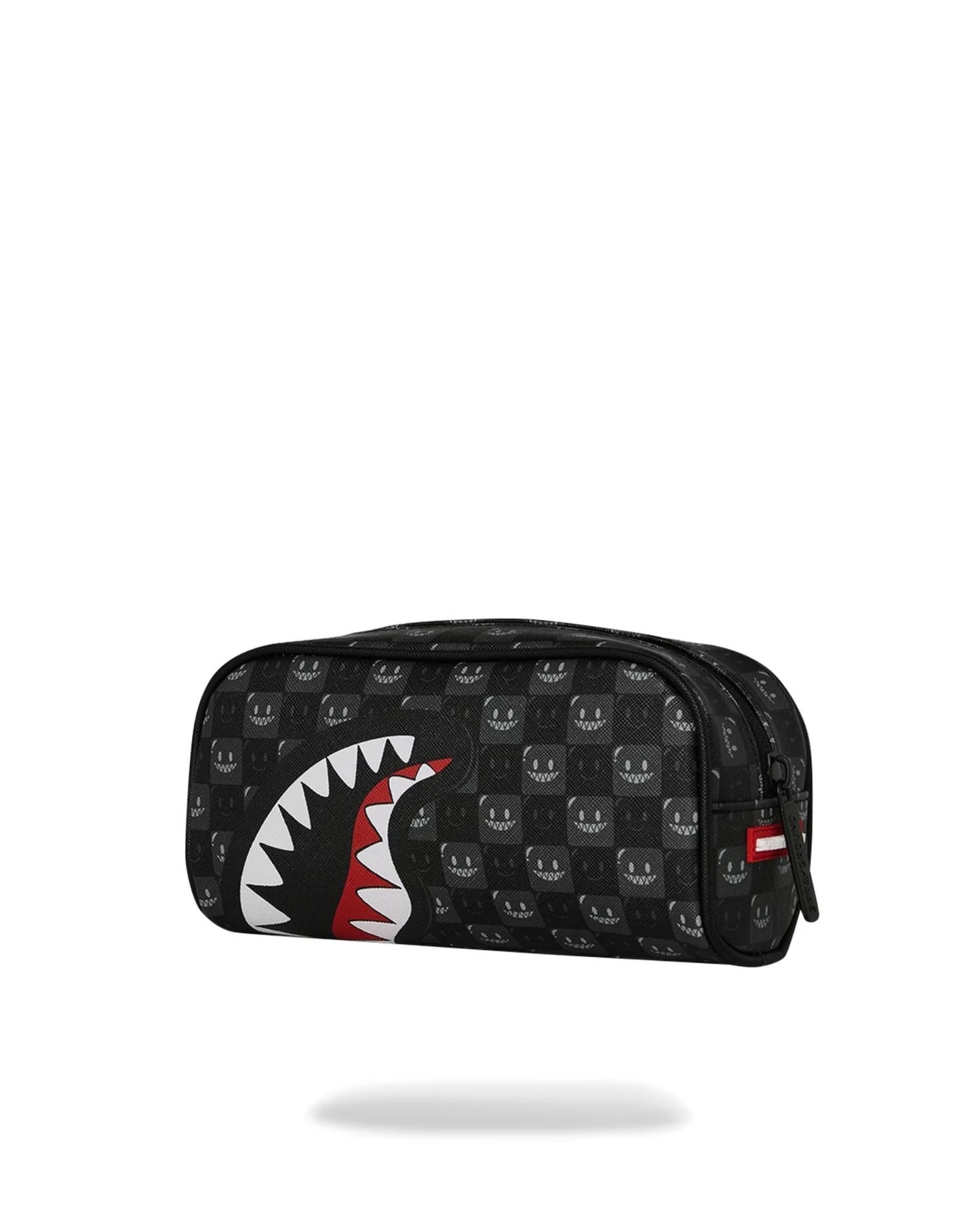 SHARKS IN PARIS WTF BUBBLY BLACK CHECK POUCH