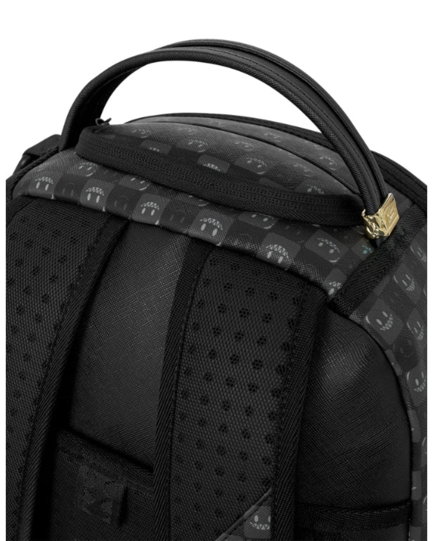 SPRAYGROUND SHARKS IN PARIS WTF BUBBLY BLACK CHECK BACKPACK