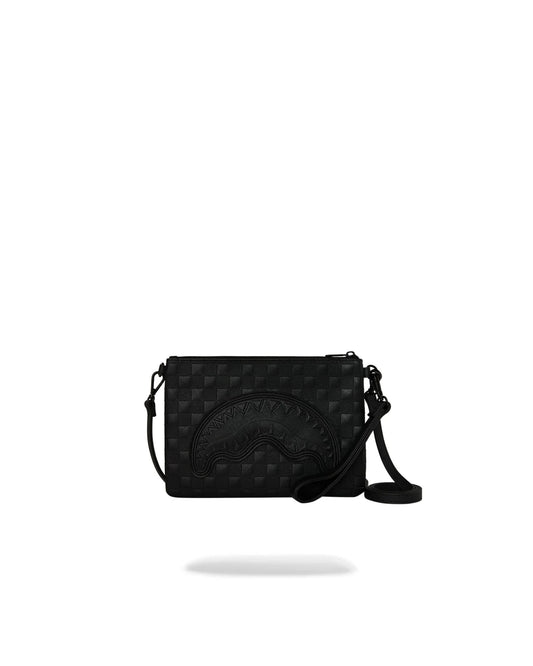 SPRAYGROUND RAISED CHECK CROSSOVER CLUTCH