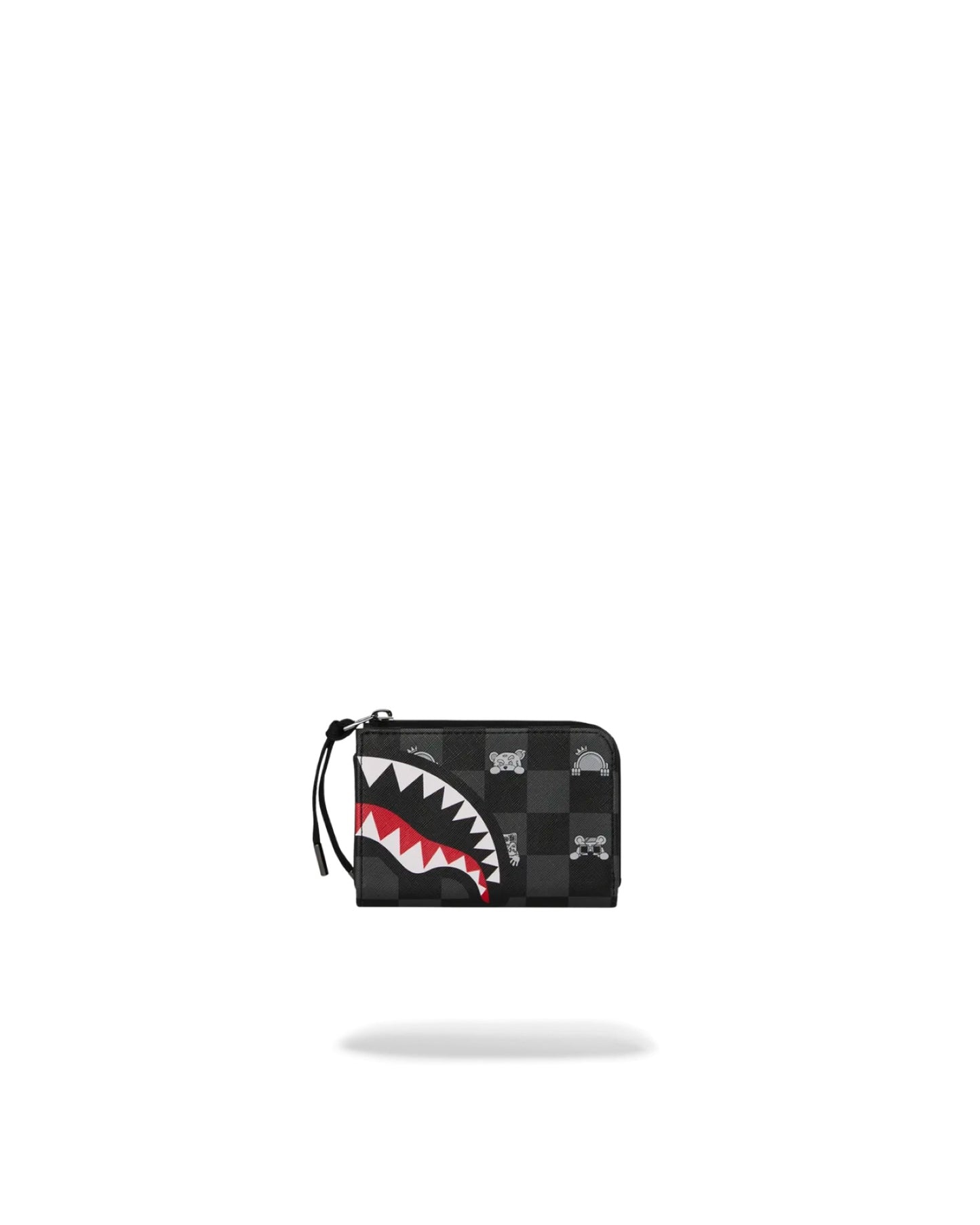 SPRAYGROUND GRAY PEEKING CHARACTER CHECK WALLET