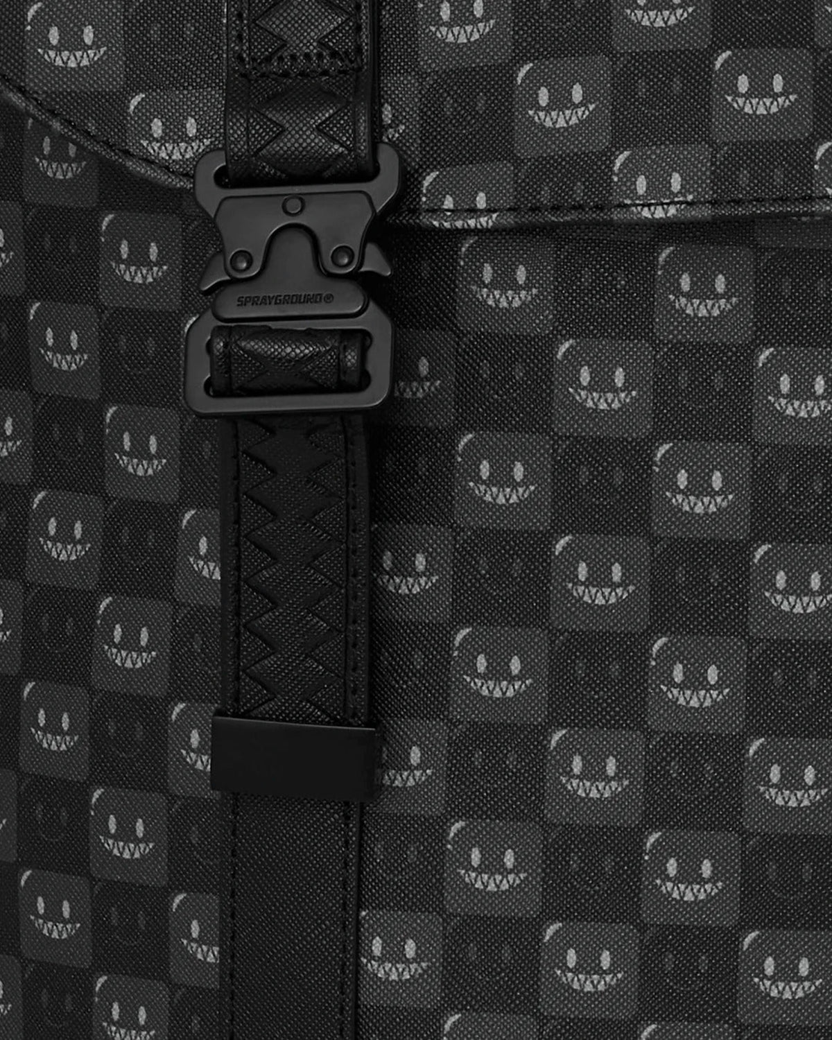 SPRAYGROUND SHARKS IN PARIS WTF BUBBLY BLACK CHECK MONTE CARLO
