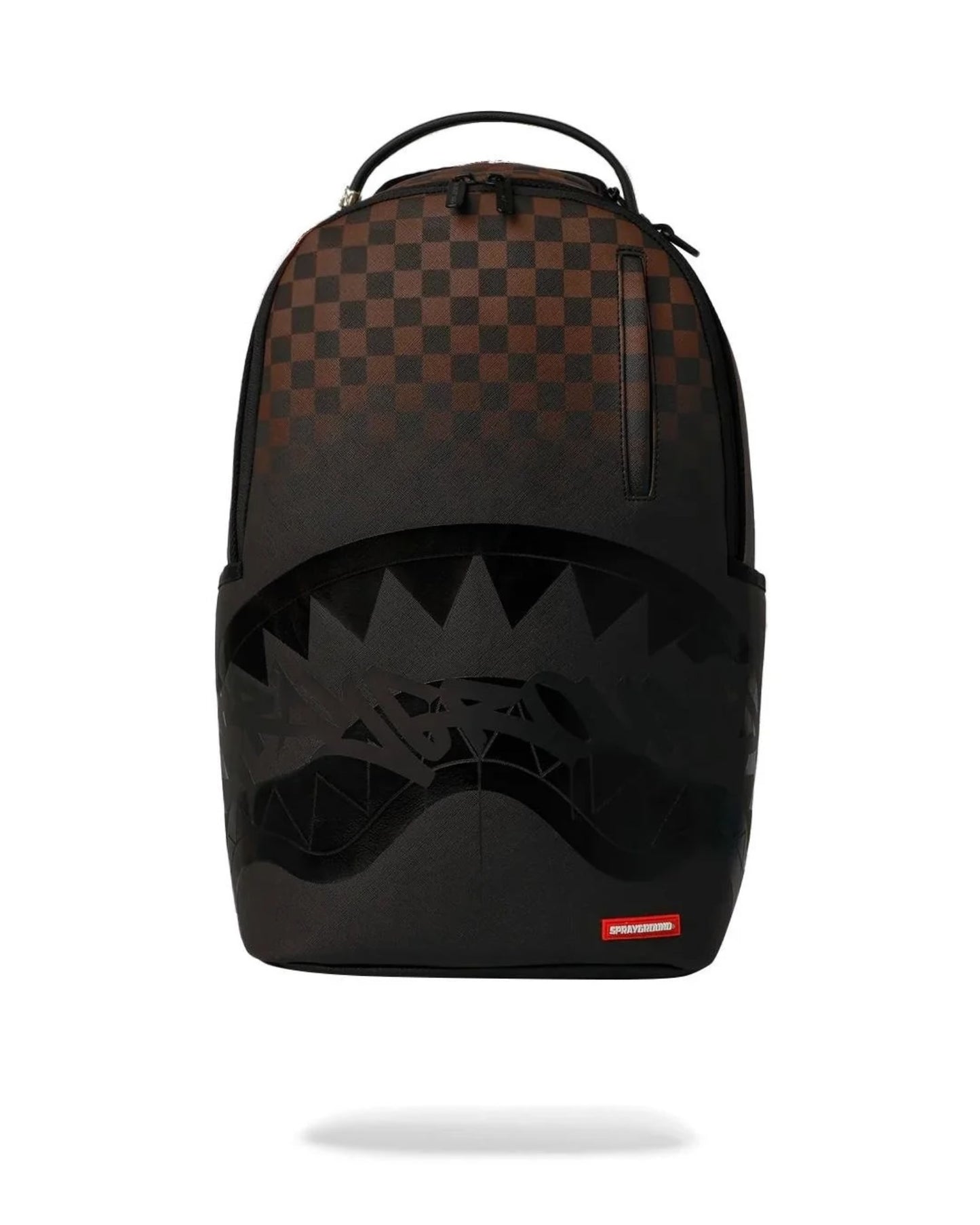 SPRAYGROUND BROWN CHECK GHOST DRIP BACKPACK