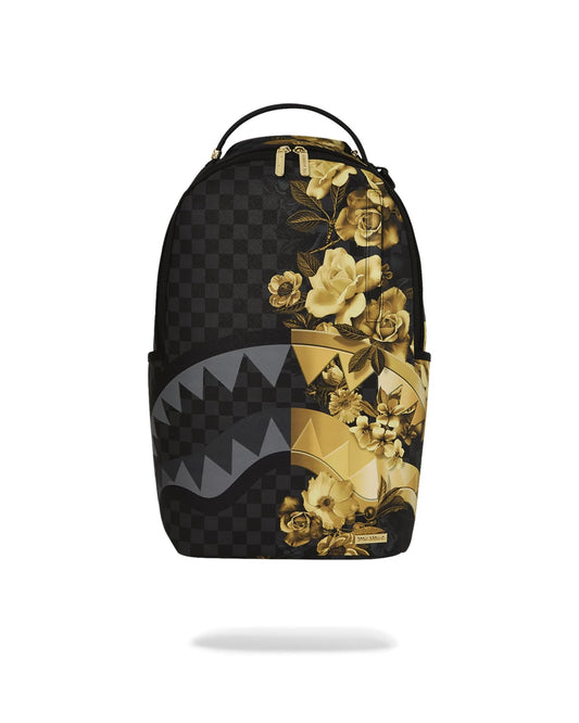 SPRAYGROUND GOLD FLORAL REMIX DLXSV BACKPACK