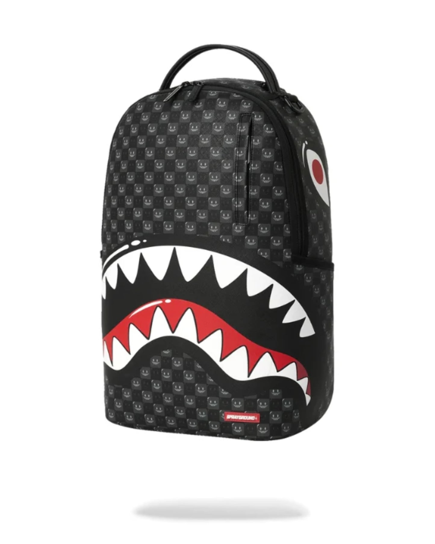 SPRAYGROUND SHARKS IN PARIS WTF BUBBLY BLACK CHECK BACKPACK