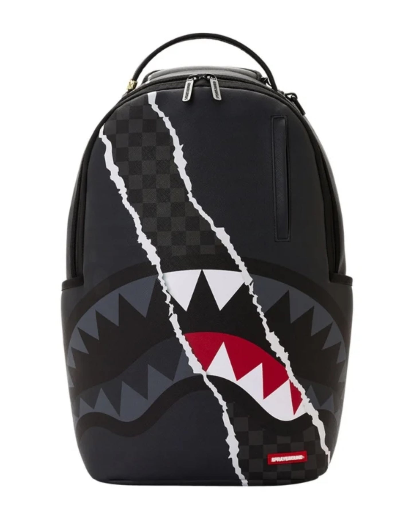 SPRAYGROUND CENTER RIP REVEALING GRAY CHECK BACKPAC
